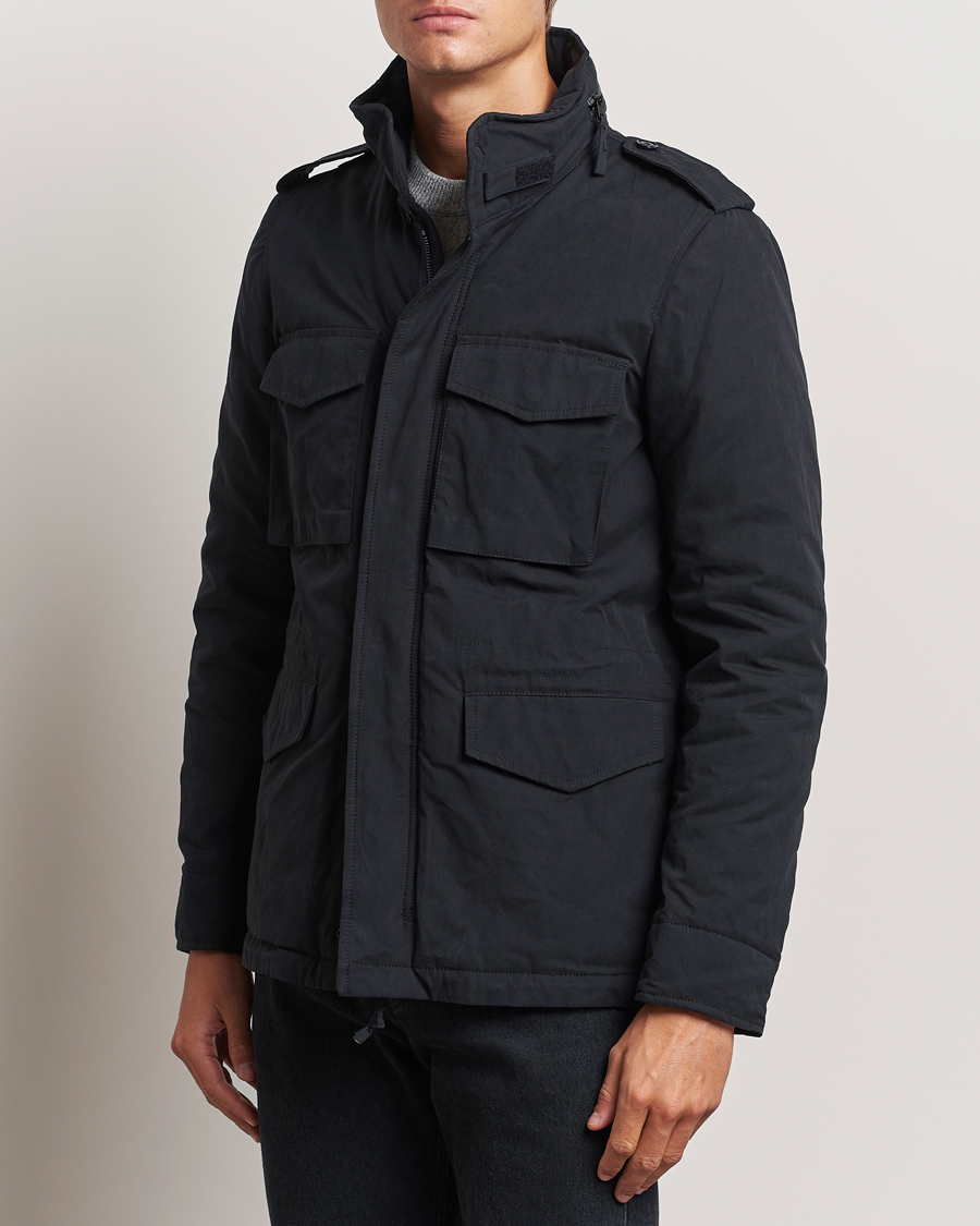 Uomini |  | Aspesi | Cotton Field Jacket Midnight