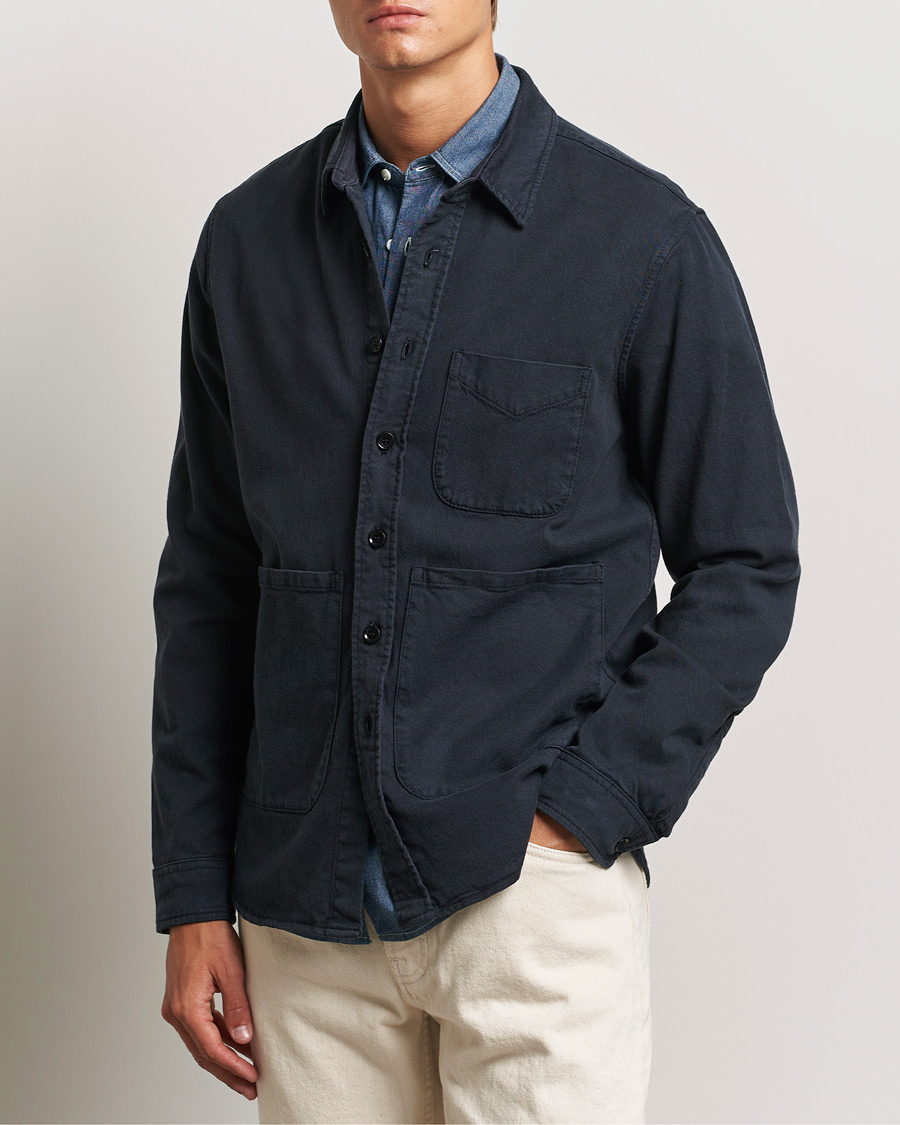 Uomini | Summer | Aspesi | Cotton Utility Shirt Navy