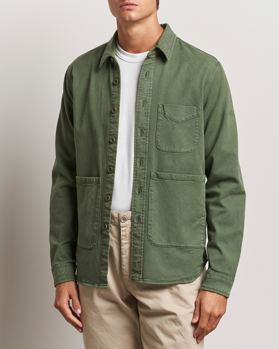 Uomini | Aspesi | Aspesi | Cotton Utility Shirt Green