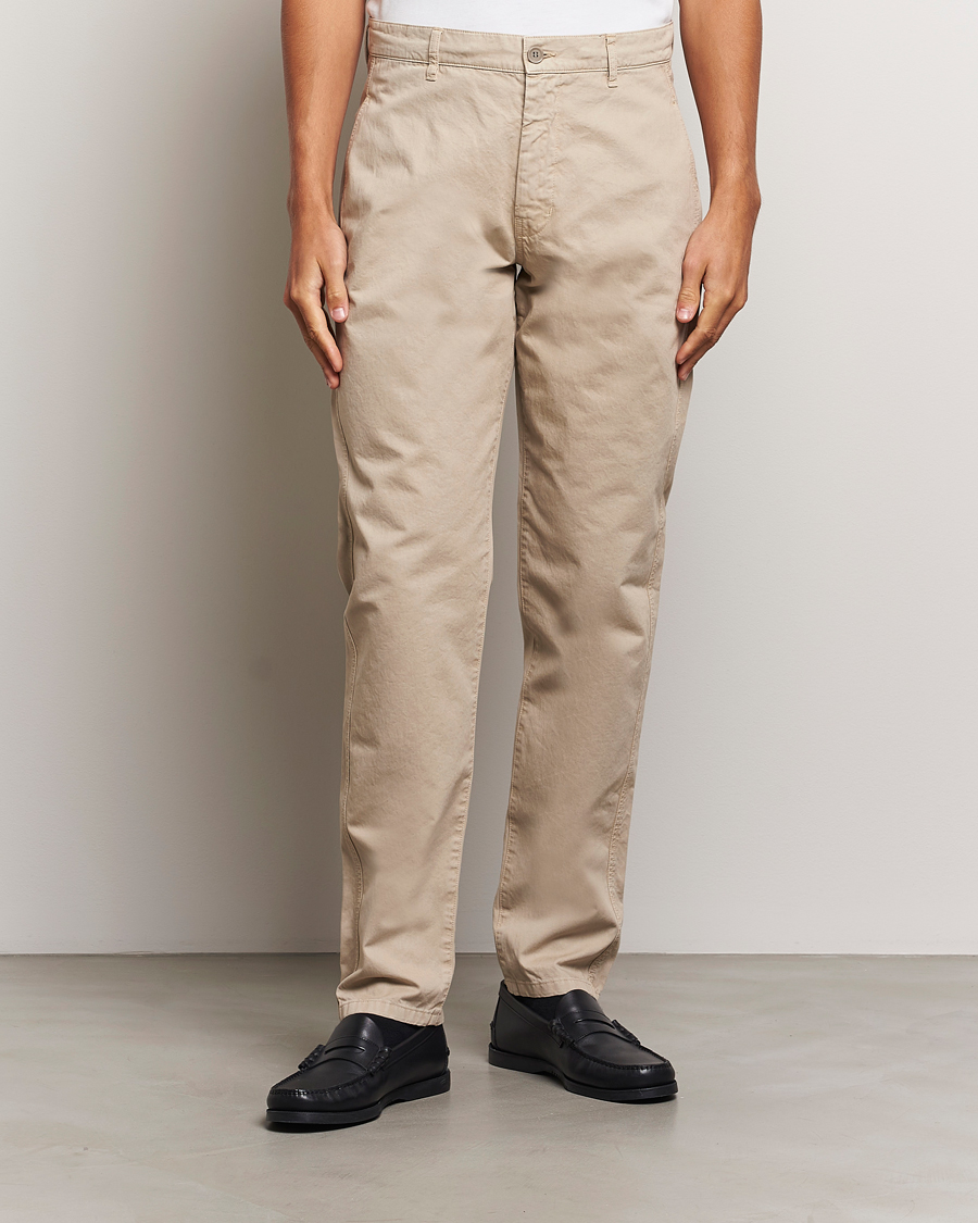 Uomini |  | Aspesi | Garment Dyed Cotton Pants Beige