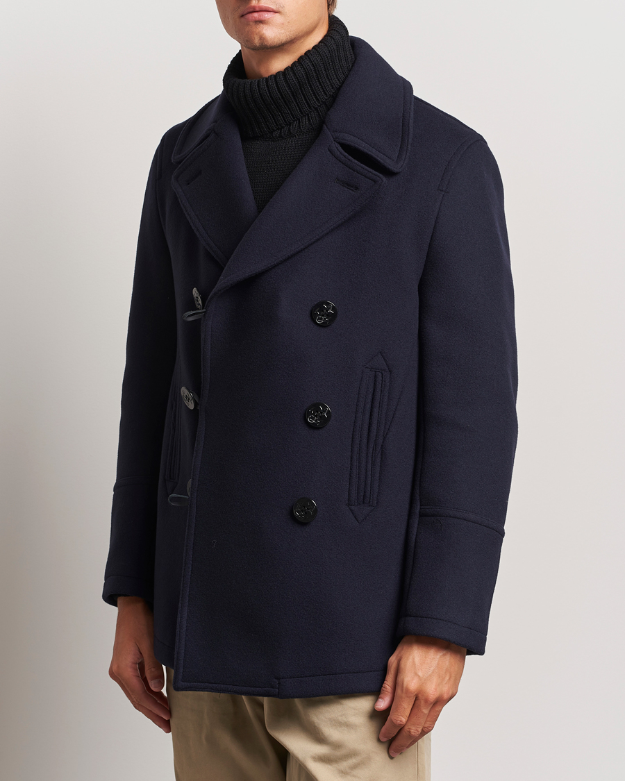 Uomini | Abbigliamento | Gloverall | Tennyson Peacoat Navy