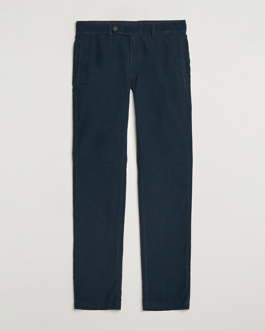 Uomini | Pantaloni | Massimo Alba | Baby Corduroy Trousers Navy