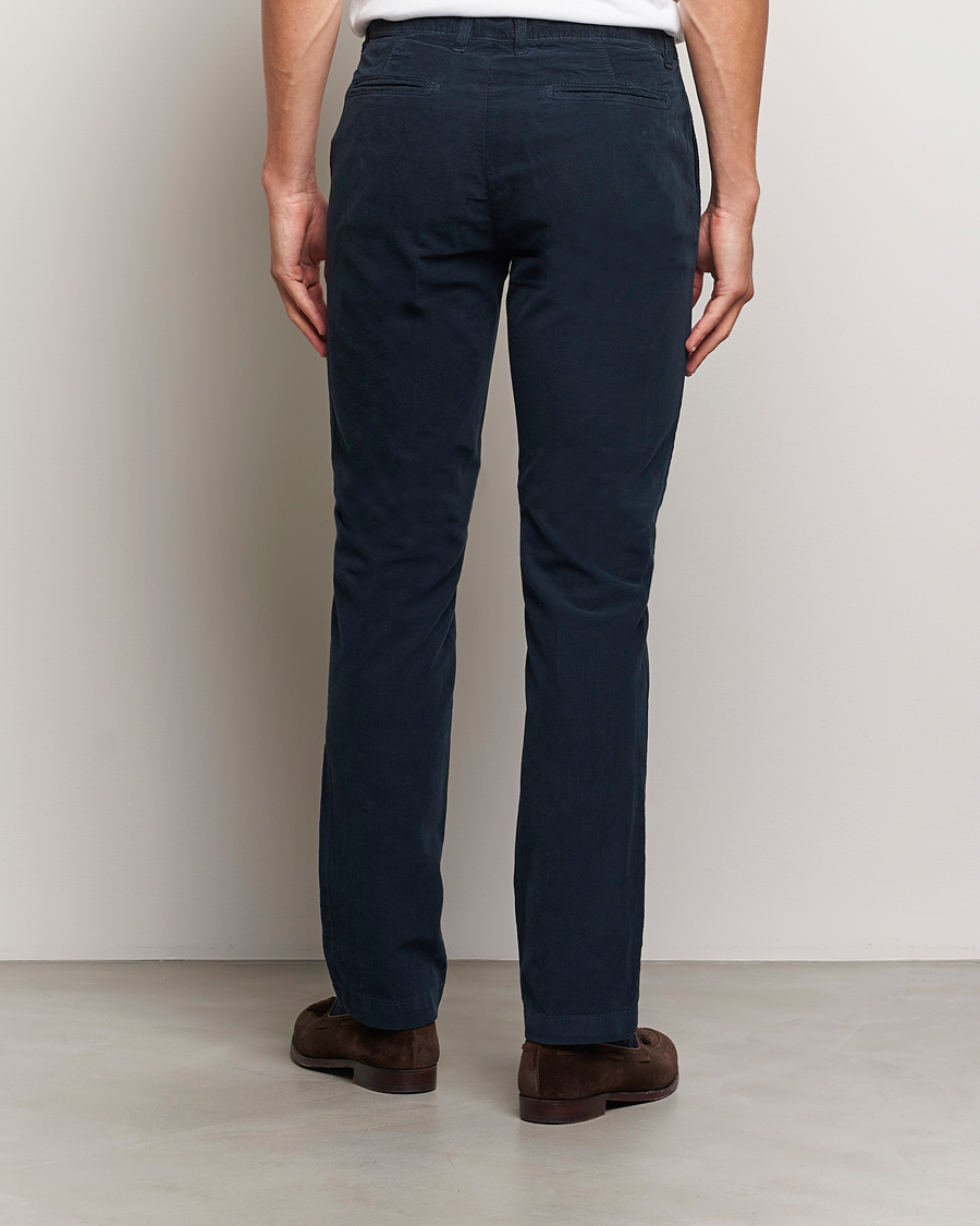 Uomini | Pantaloni | Massimo Alba | Baby Corduroy Trousers Navy