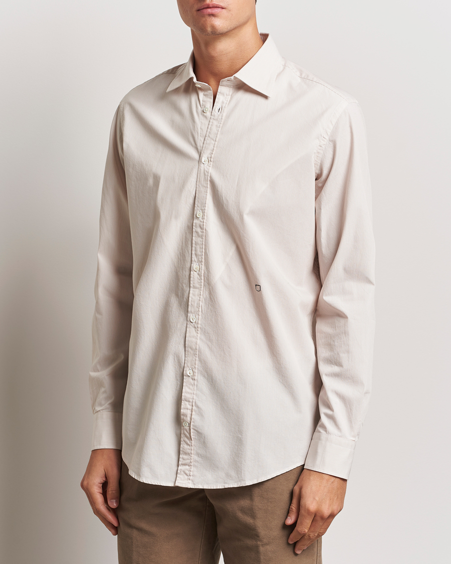 Uomini | Camicie | Massimo Alba | Genova Casual Shirt Beige Stripe