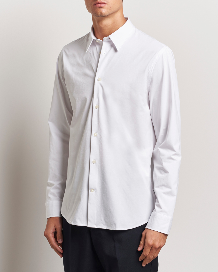 Uomini | Casual | NN07 | Elian Mercerized Cotton Shirt White