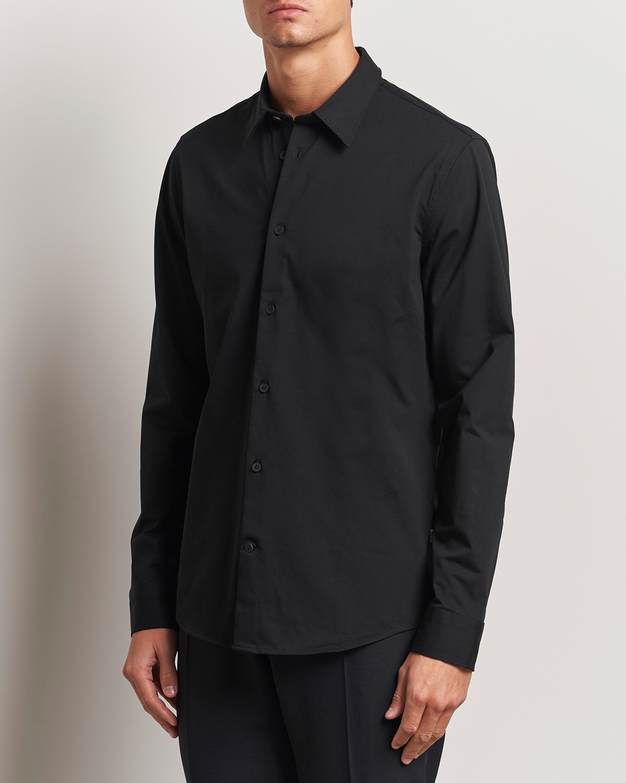 Uomini | Camicie casual | NN07 | Elian Mercerized Cotton Shirt Black