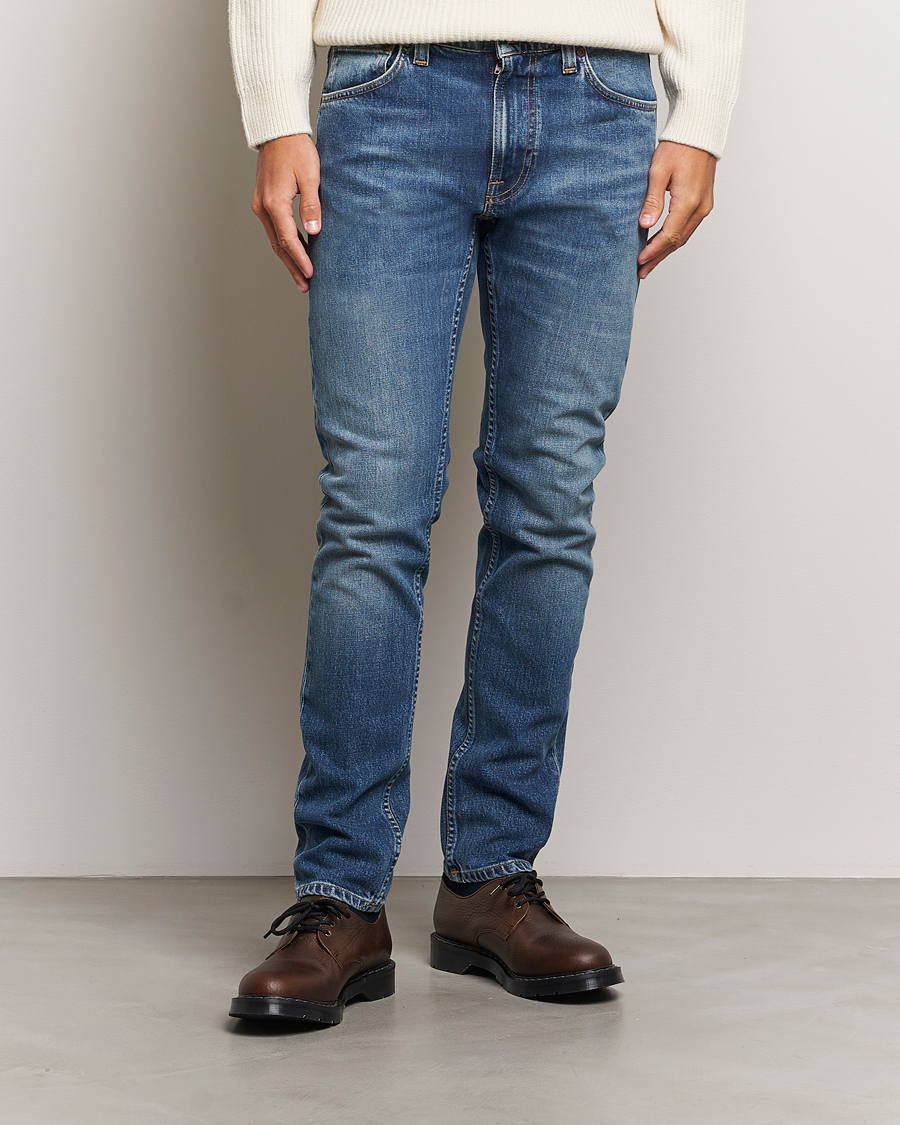 Uomini | Nudie Jeans | Nudie Jeans | Lean Dean Jeans Blue Delusion