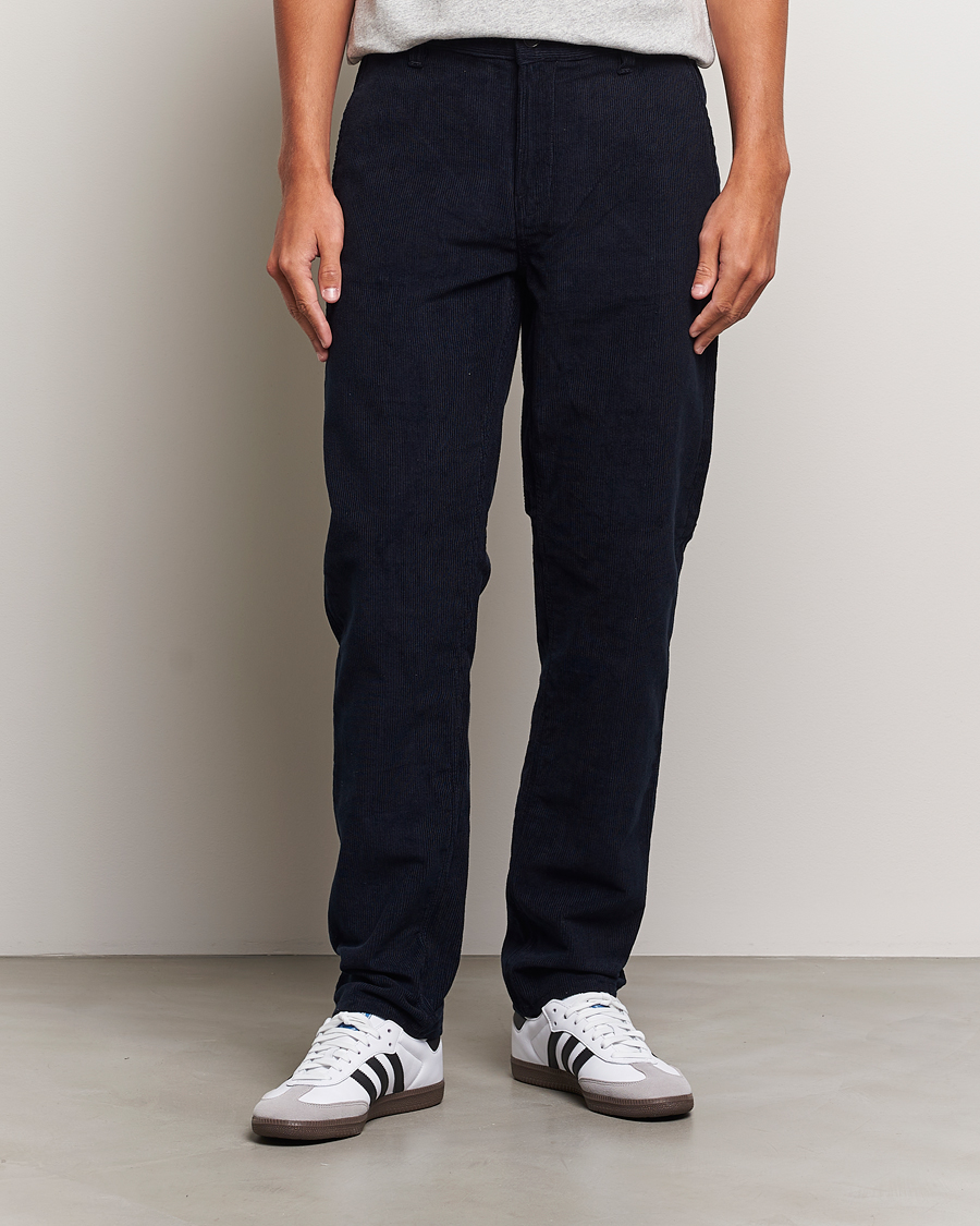 Uomini | Pantaloni a coste | Nudie Jeans | Easy Alvin Corduroy Pants Navy