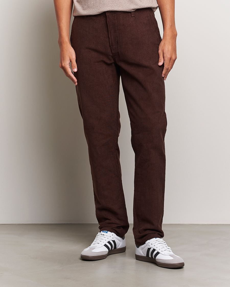 Uomini | Pantaloni a coste | Nudie Jeans | Easy Alvin Corduroy Pants Brown