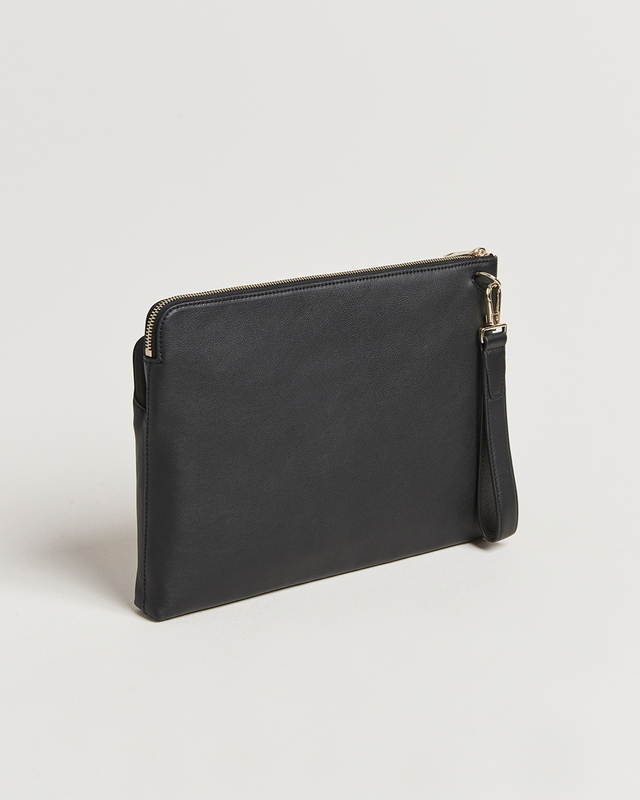 Uomini |  | Paul Smith | Leather Stripe Document Case Black