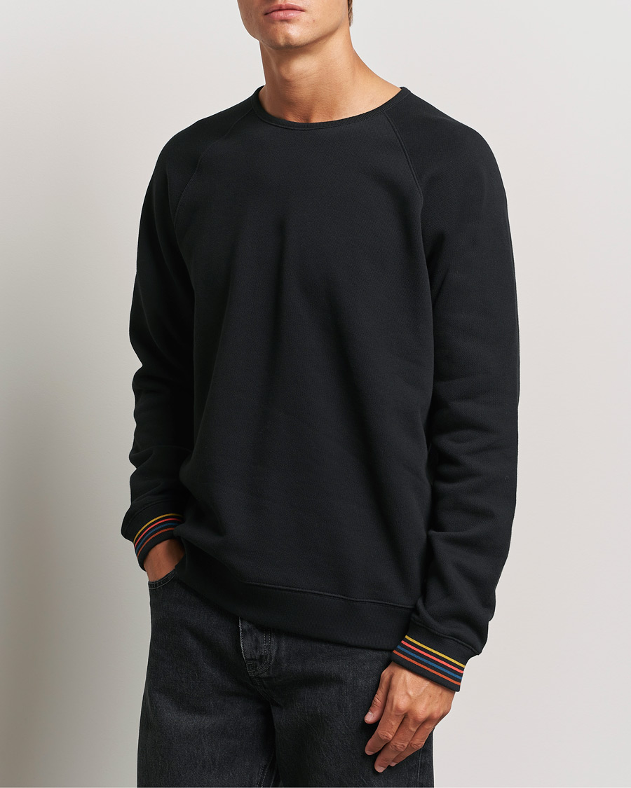 Uomini | Maglieria | Paul Smith | Artist Rib Crew Neck Sweatshirt Black