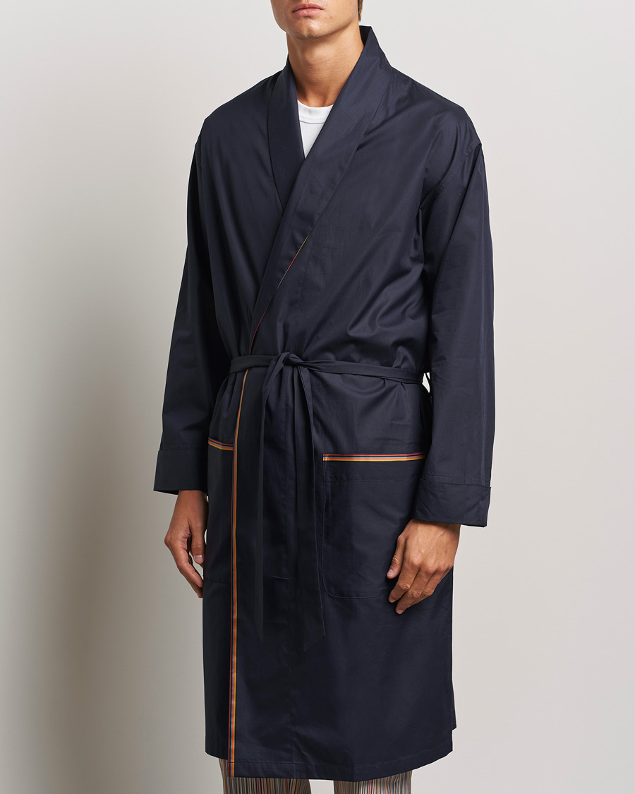 Uomini | Accappatoi | Paul Smith | Stripe Cotton Gown Navy