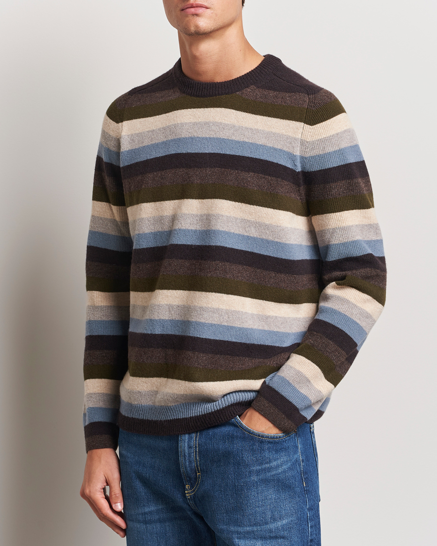 Uomini |  | Paul Smith | Striped Lambswool Knitted Sweater Multi