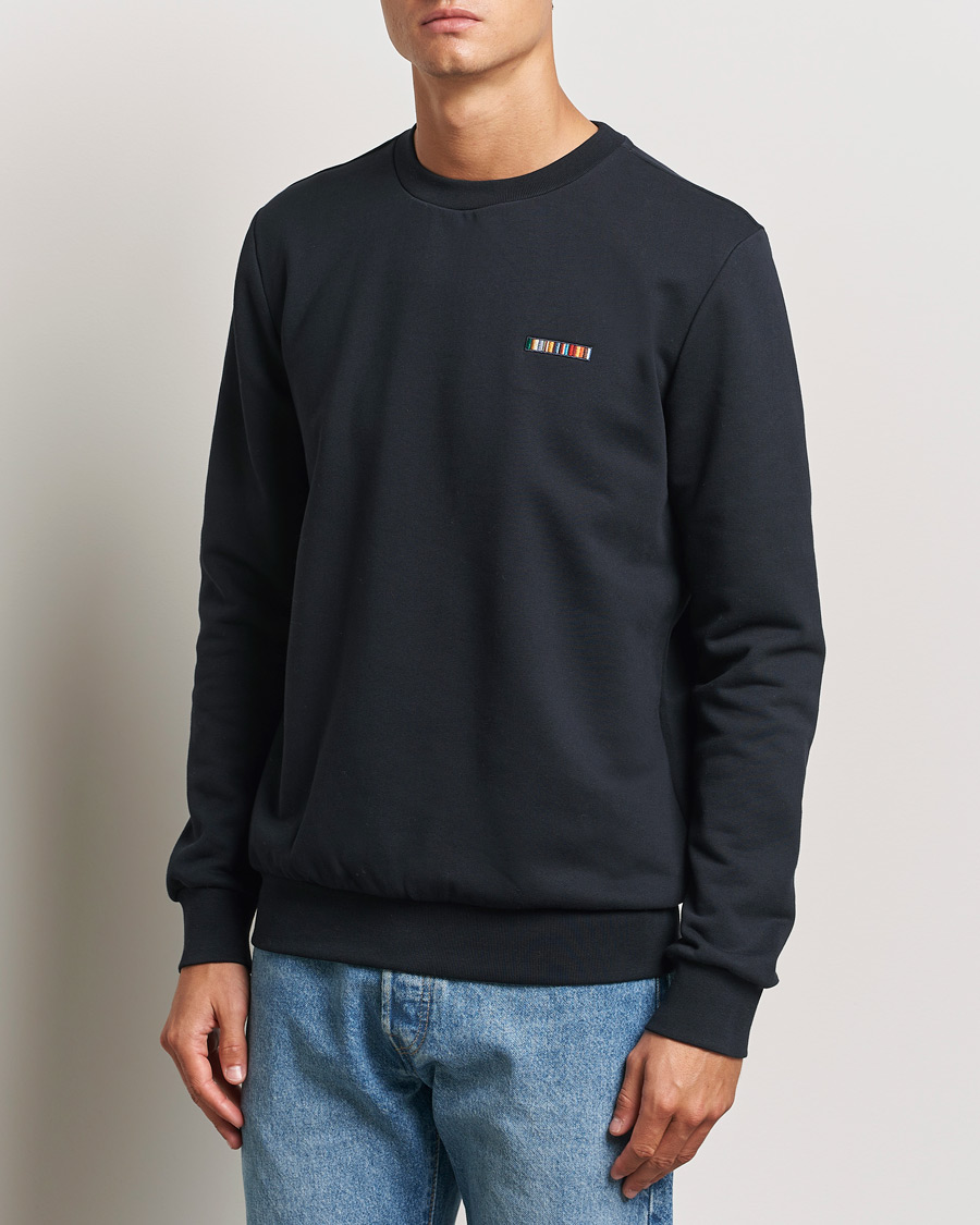 Uomini | Maglieria | Paul Smith | Embroidery Crew Neck Sweatshirt Navy