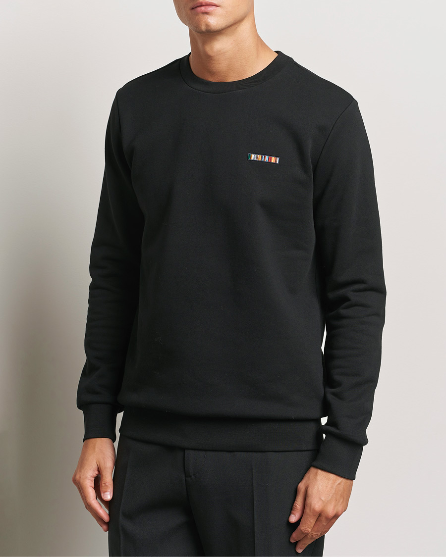 Uomini |  | Paul Smith | Embroidery Crew Neck Sweatshirt Black