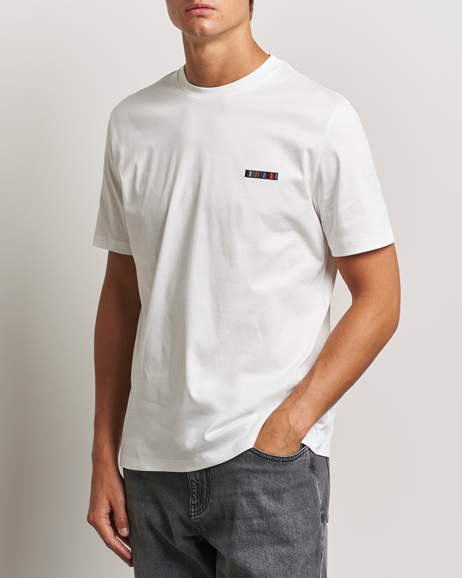 Uomini |  | Paul Smith | Embroidery Crew Neck T-Shirt White