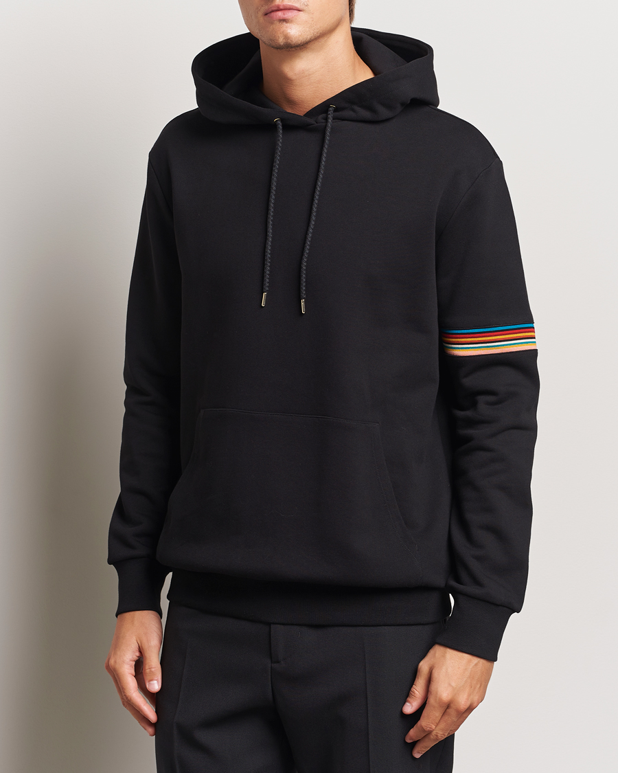 Uomini |  | Paul Smith | Striped Arm Hoodie Black