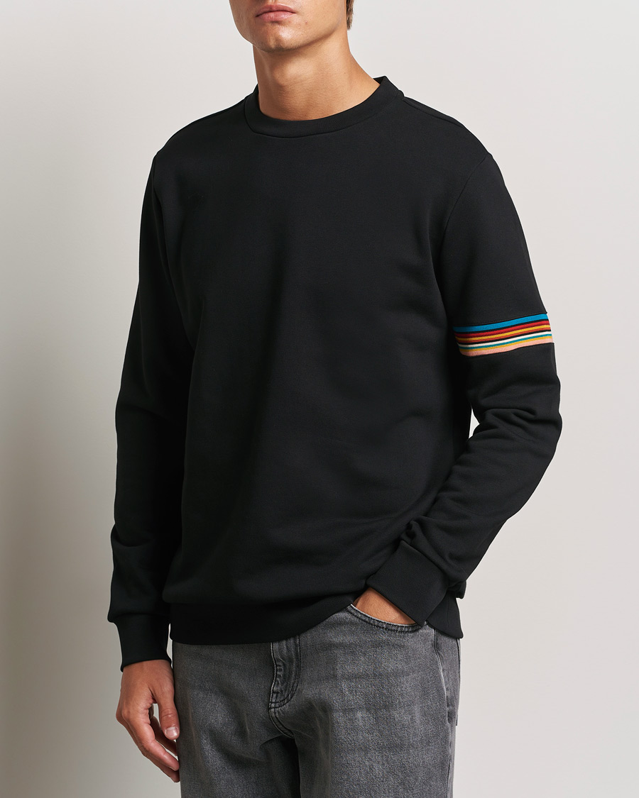 Uomini | Felpe | Paul Smith | Striped Arm Sweatshirt Black