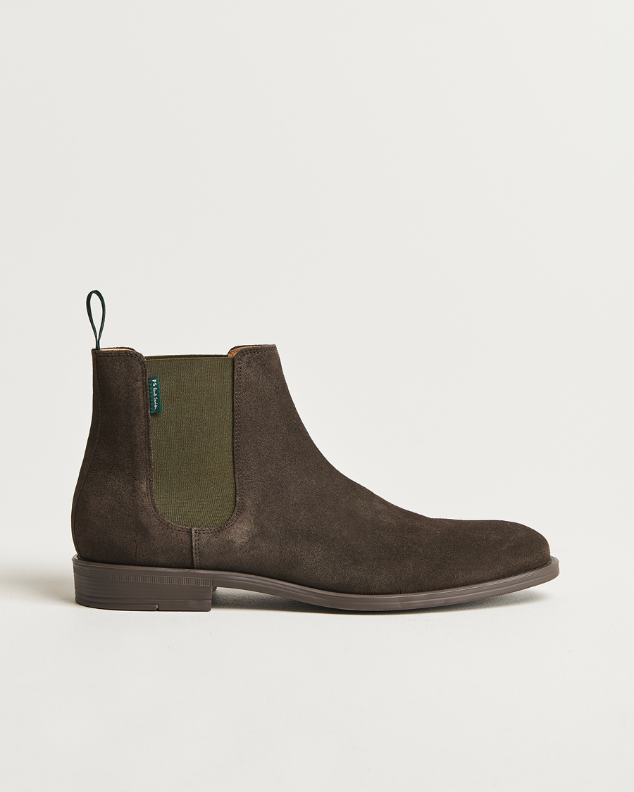 Uomini | PS Paul Smith Cedric Suede Chelsea Boot Dark Brown | PS Paul Smith | Cedric Suede Chelsea Boot Dark Brown