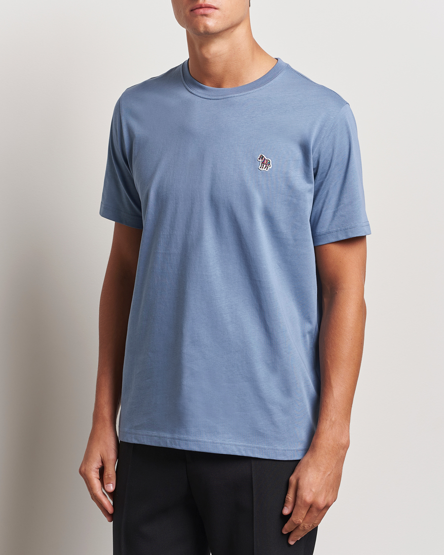 Uomini |  | PS Paul Smith | Organic Cotton Zebra T-Shirt Blue