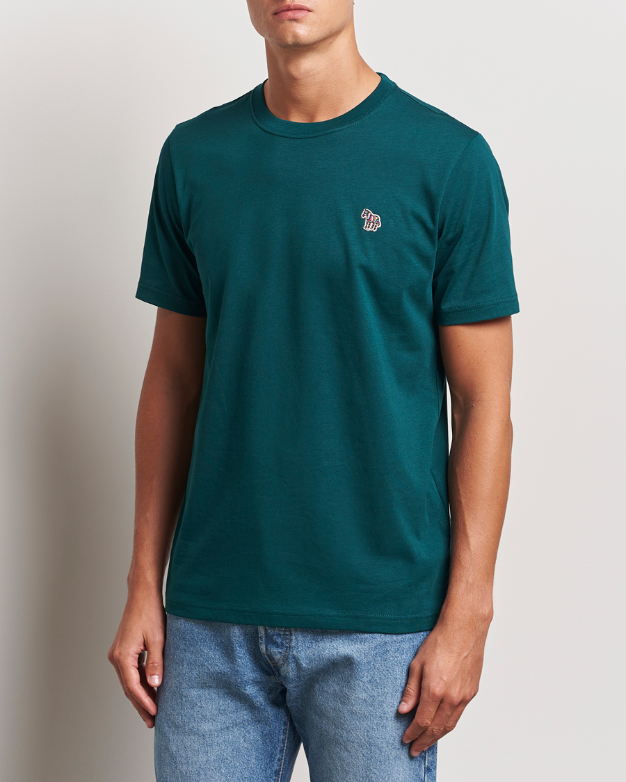 Uomini | PS Paul Smith | PS Paul Smith | Organic Cotton Zebra T-Shirt Green