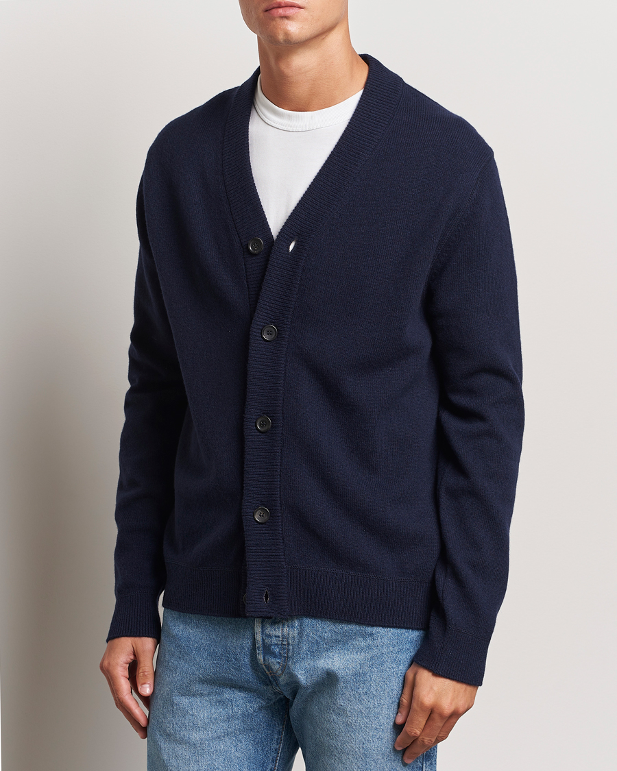 Uomini |  | PS Paul Smith | Merino Wool Cardigan Navy