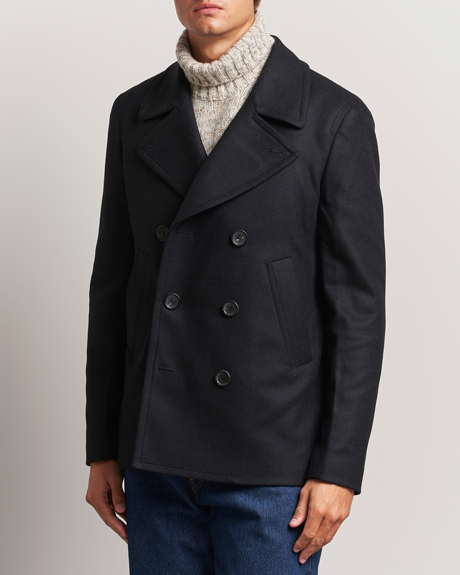 Uomini | Giacche | PS Paul Smith | Wool Peacoat Black