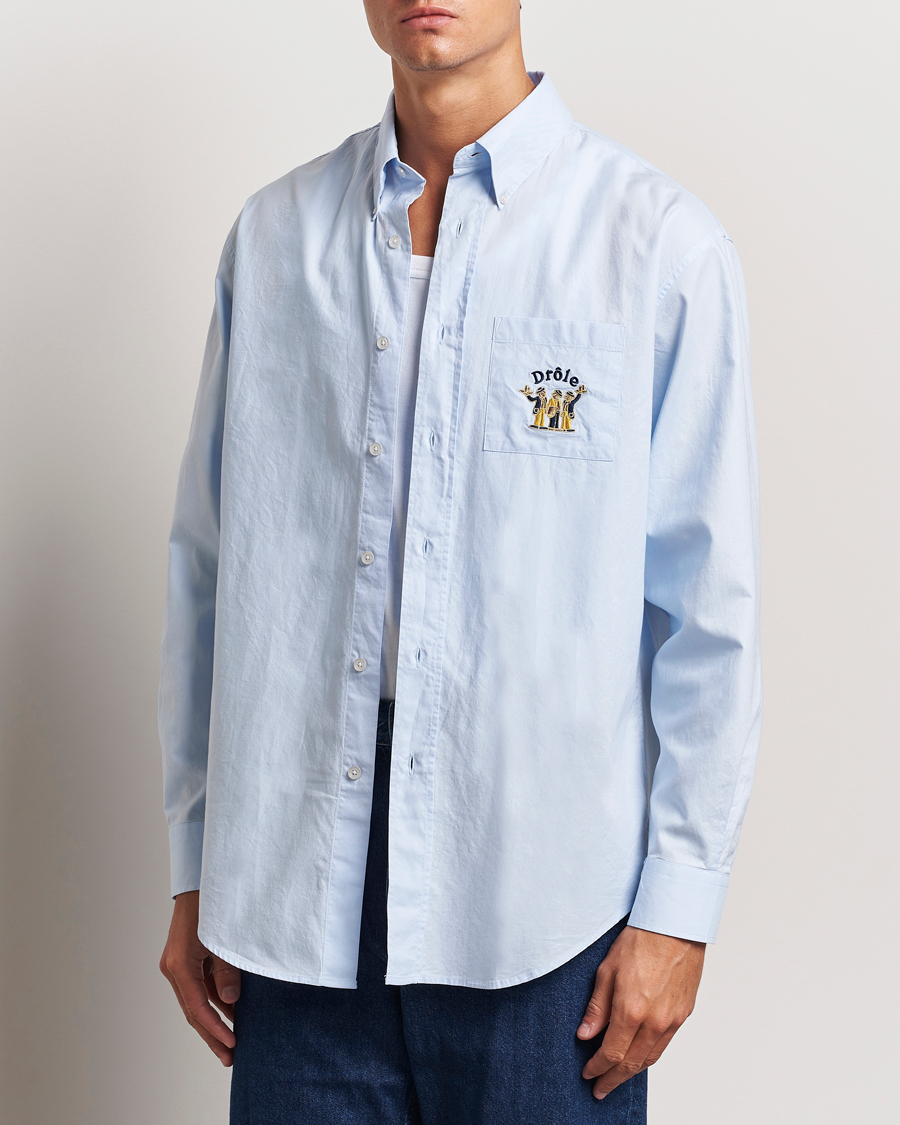 Uomini | Camicie casual | Drôle de Monsieur | Oxford Shirt Light Blue