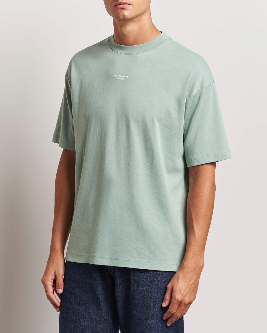 Uomini | Camicie a maniche corte | Drôle de Monsieur | Classic Slogan T-Shirt Water Green