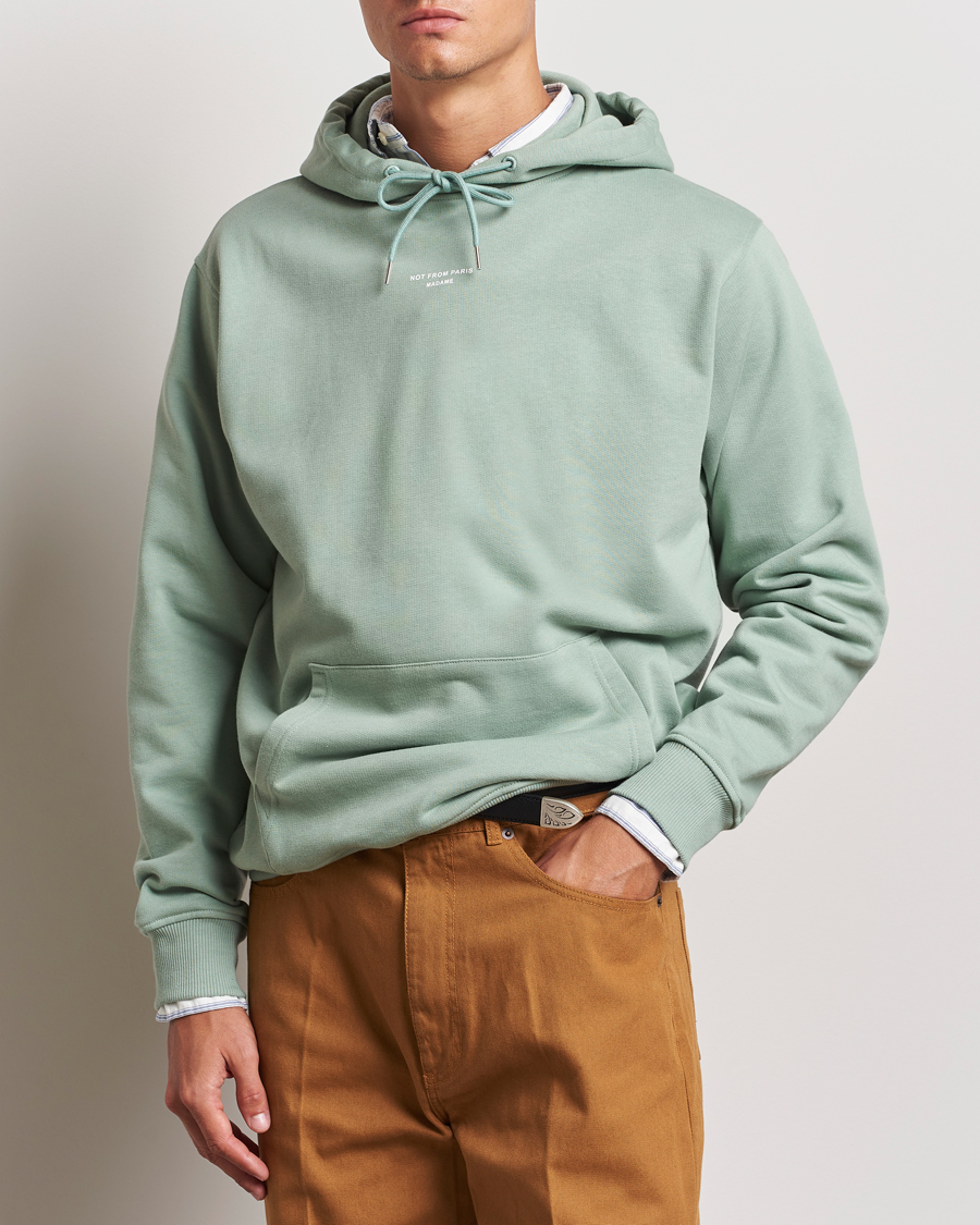 Uomini |  | Drôle de Monsieur | Classic Slogan Hoodie Water Green