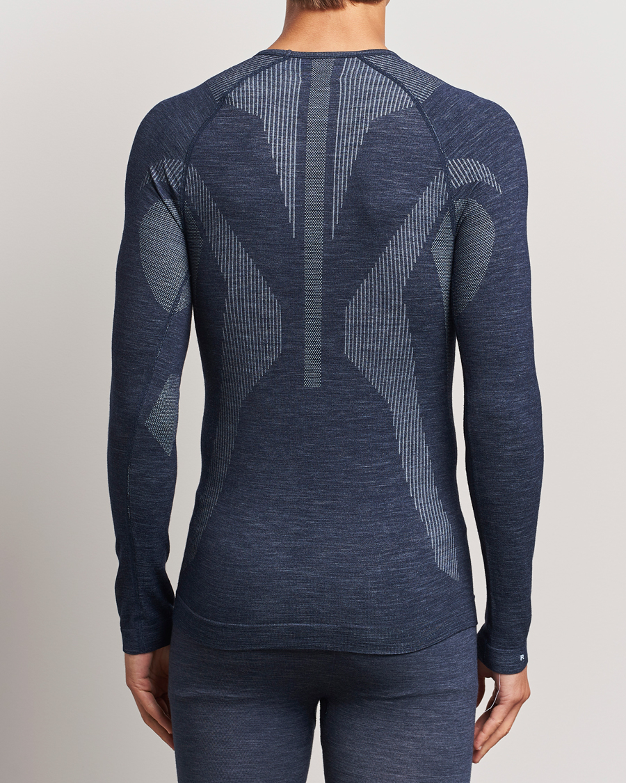 Uomini | Camicie a maniche lunghe | Falke Sport | Long Sleeve Wool Tech Shirt Space Blue