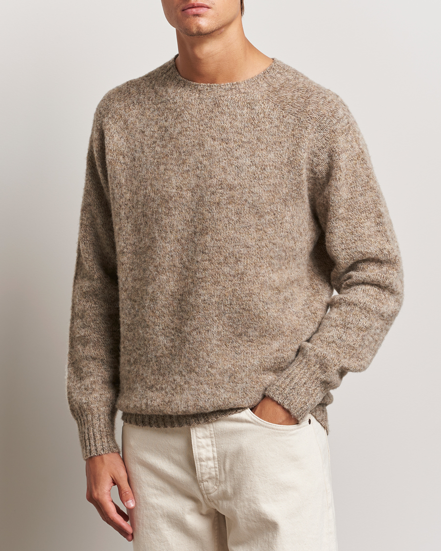 Uomini | Howlin' | Howlin\' | Brushed Wool Sweater Mixed Shrooms