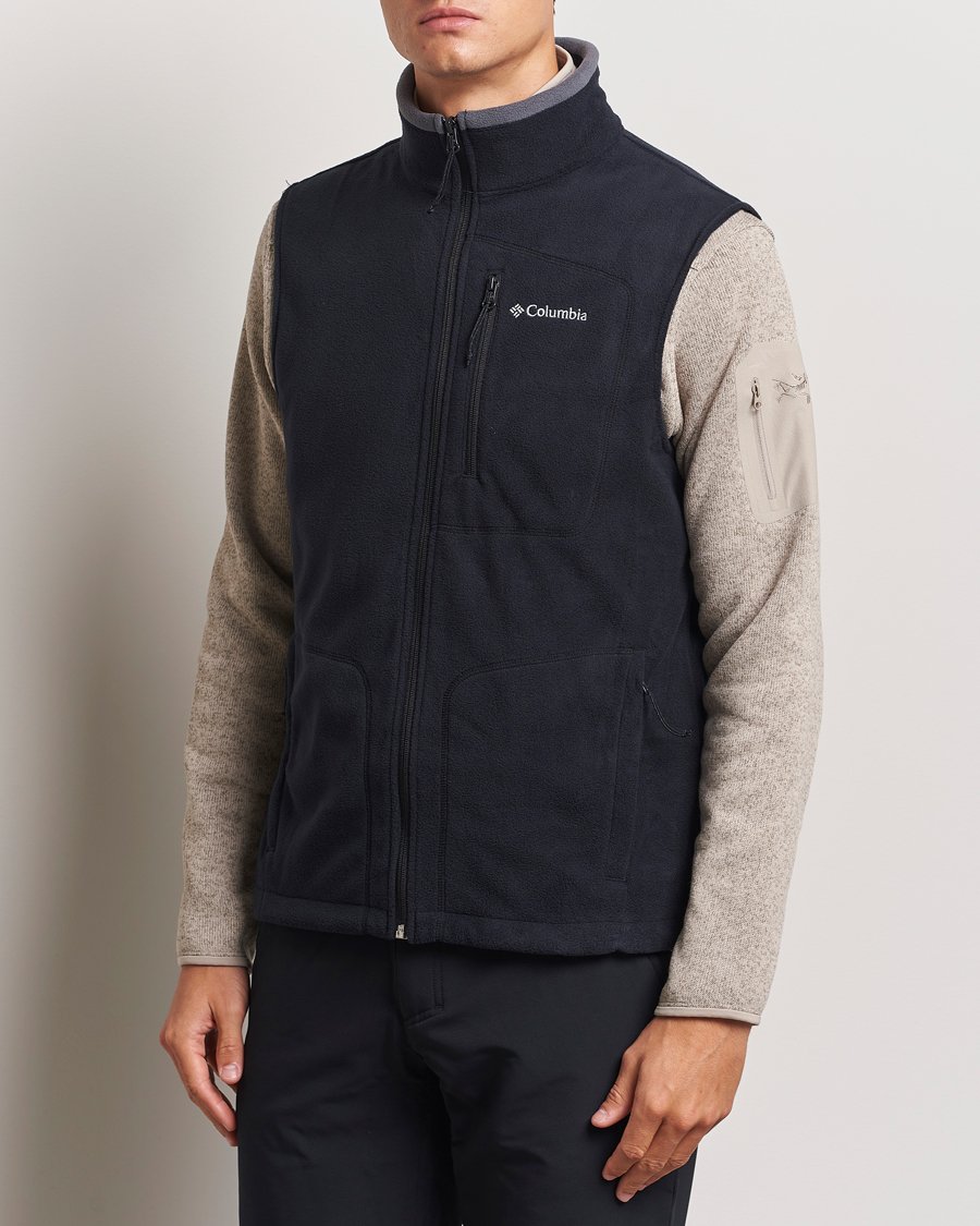 Uomini | Outdoor | Columbia | Fast Trek Full Zip Fleece Vest Black