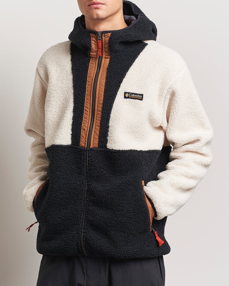 Uomini | Maglioni | Columbia | Backbowl Full Zip Fleece Hoodie Chalk/Black