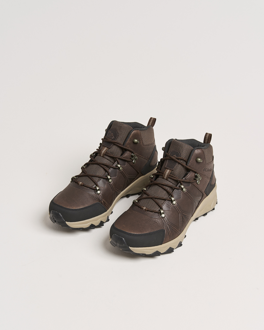 Uomini | Scarpe | Columbia | Peakfreak Mid Outdry Leather Sneaker Cordovan