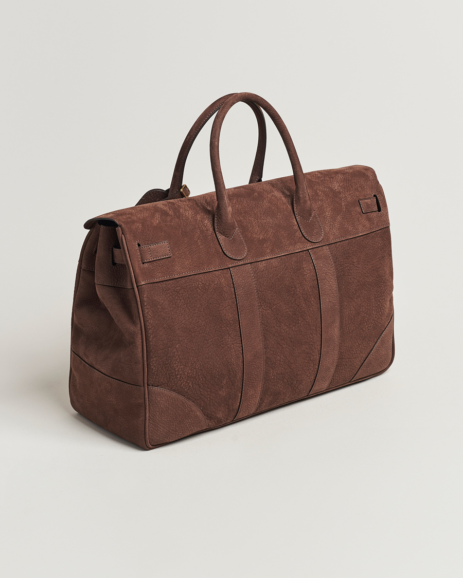 Uomini | Brunello Cucinelli Grain Leather Holdall Dark Brown | Brunello Cucinelli | Grain Leather Holdall Dark Brown