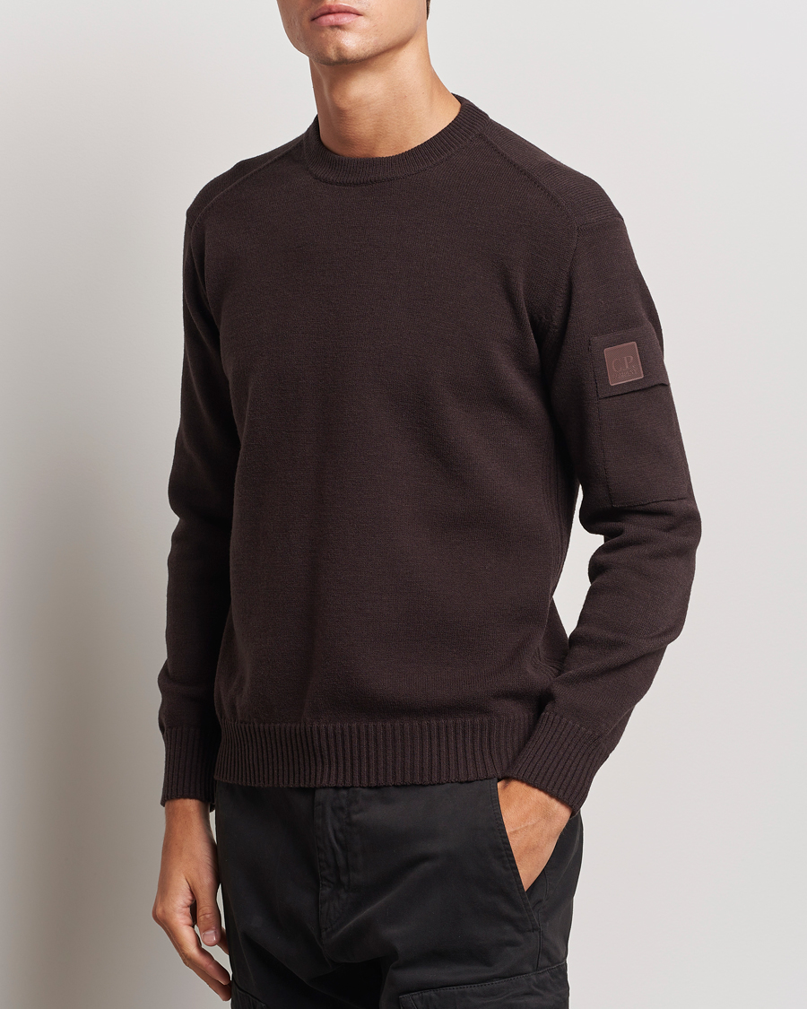 Uomini | C.P. Company | C.P. Company | Metropolis Knitted Crew Neck Brown