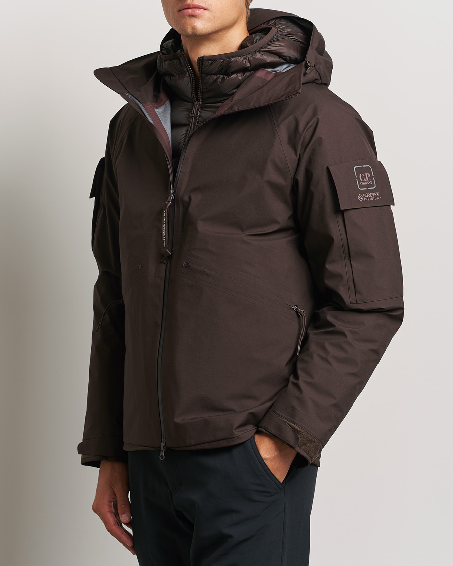 Uomini | Piumini | C.P. Company | Metropolis Gore-Tex Padded 2 in 1 Jacket Brown