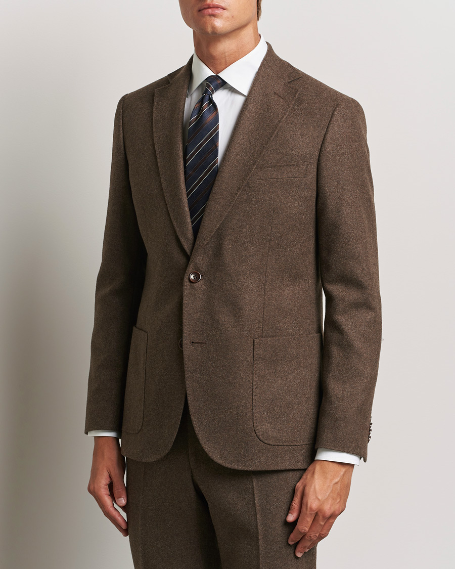 Uomini | Morris | Morris | Flannel Wool Blazer Brown