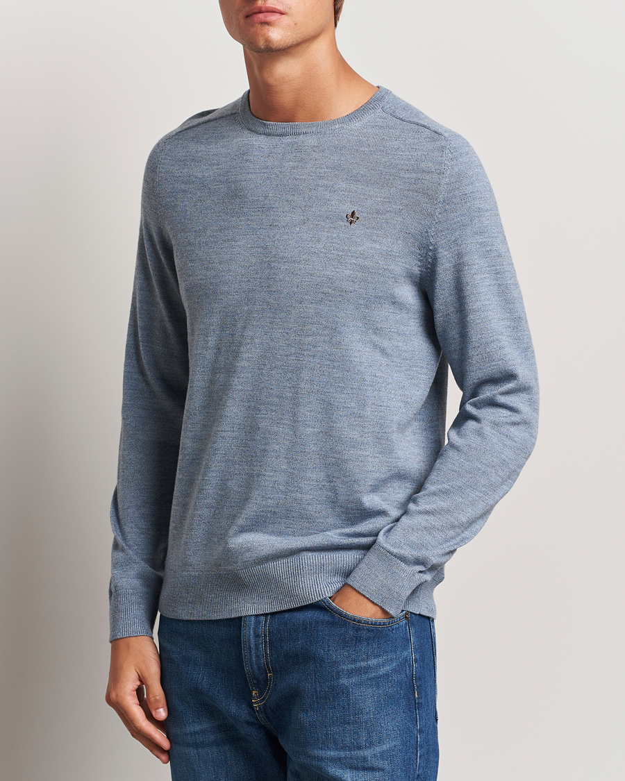 Uomini |  | Morris | Merino O-neck Light Blue