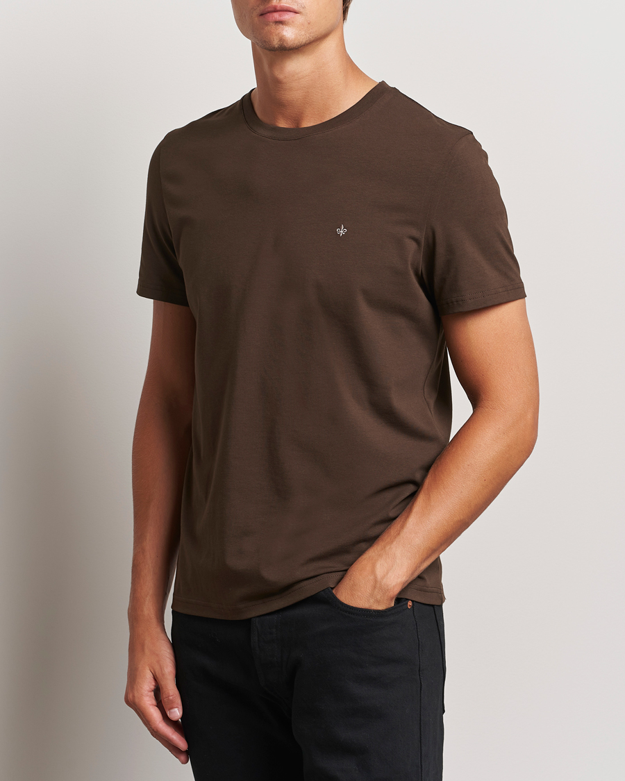 Uomini | T-shirt | Morris | James Crew Neck Tee Brown