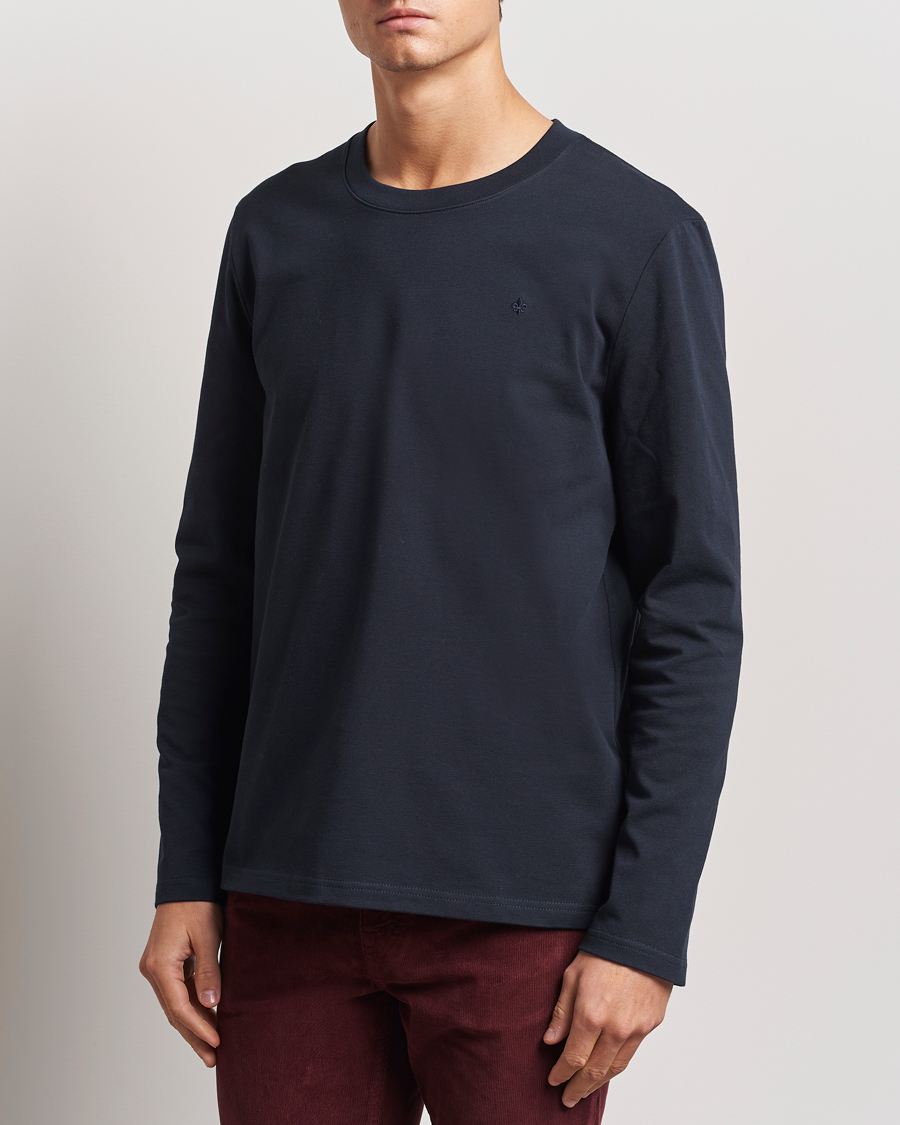 Uomini |  | Morris | Watson Long Sleeve Tee Old Blue