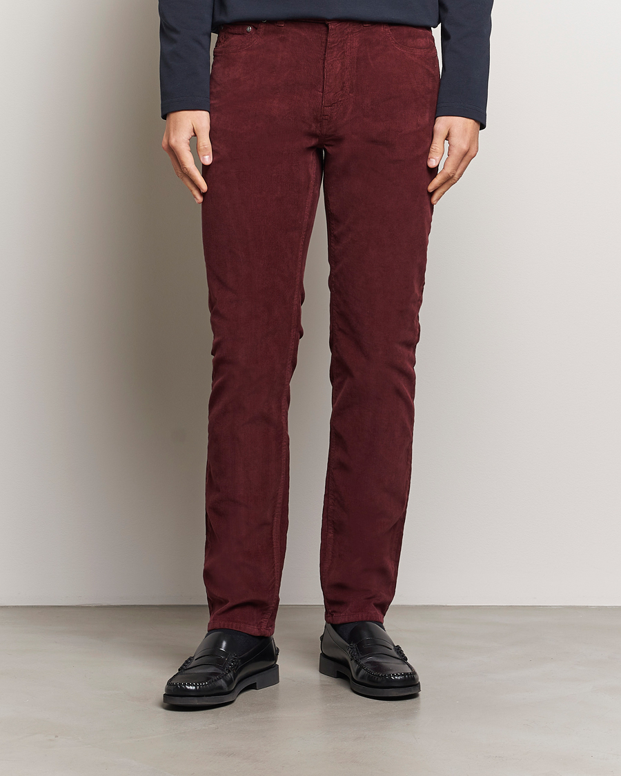 Uomini |  | Morris | James Corduroy 5-Pocket Pant Wine Red