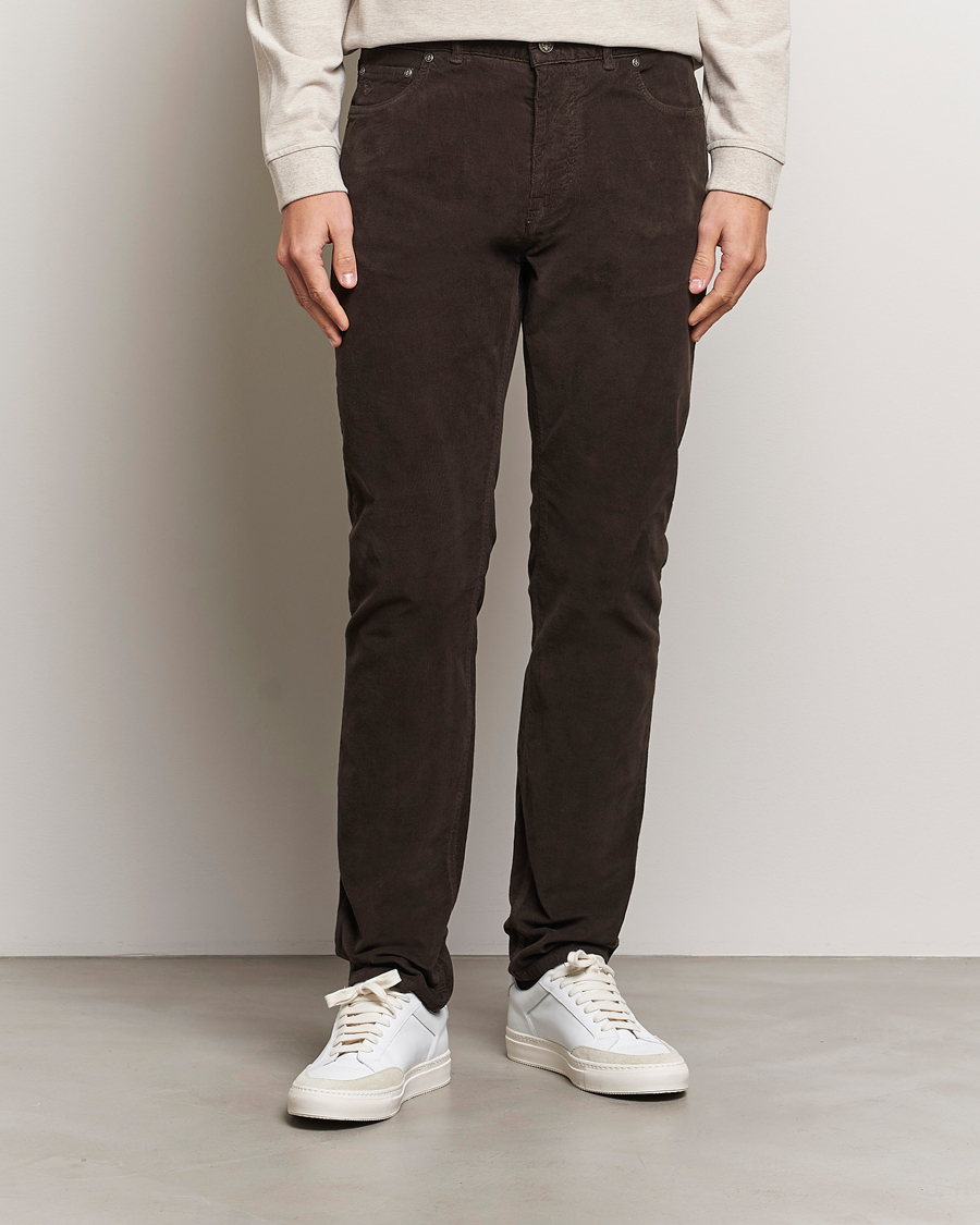 Uomini | Pantaloni | Morris | James Corduroy 5-Pocket Pant Brown