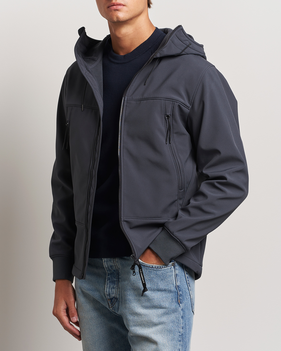 Uomini |  | C.P. Company | CP Shell Hooded Jacket Grey Black