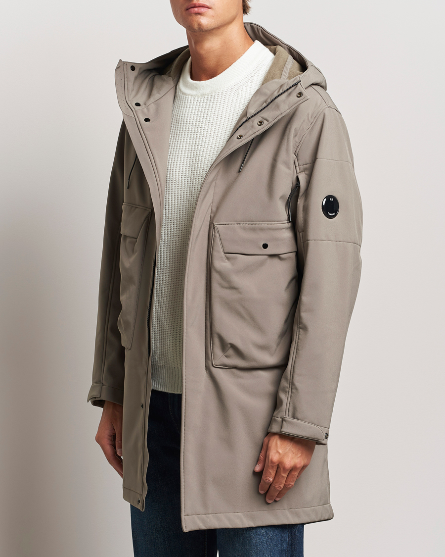 Uomini | Giacche contemporanee | C.P. Company | CP Shell Long Hooded Jacket Mud Green