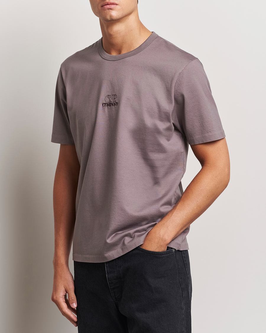 Uomini | Camicie a maniche corte | C.P. Company | Mercerized Jersey Twisted T-Shirt Washed Purple