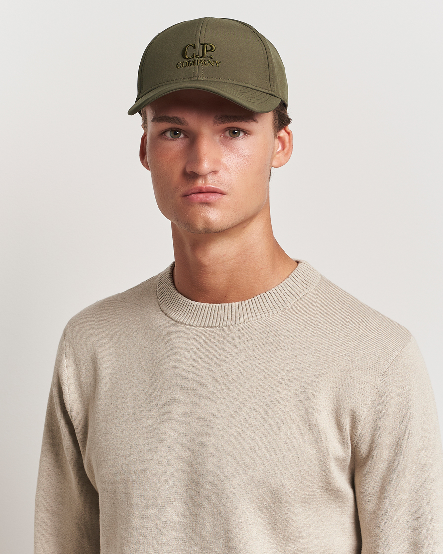 Uomini | Cappelli con visiera | C.P. Company | CP Shell Baseball Cap Olive