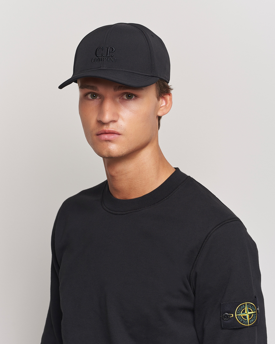 Uomini | Cappelli con visiera | C.P. Company | CP Shell Baseball Cap Black