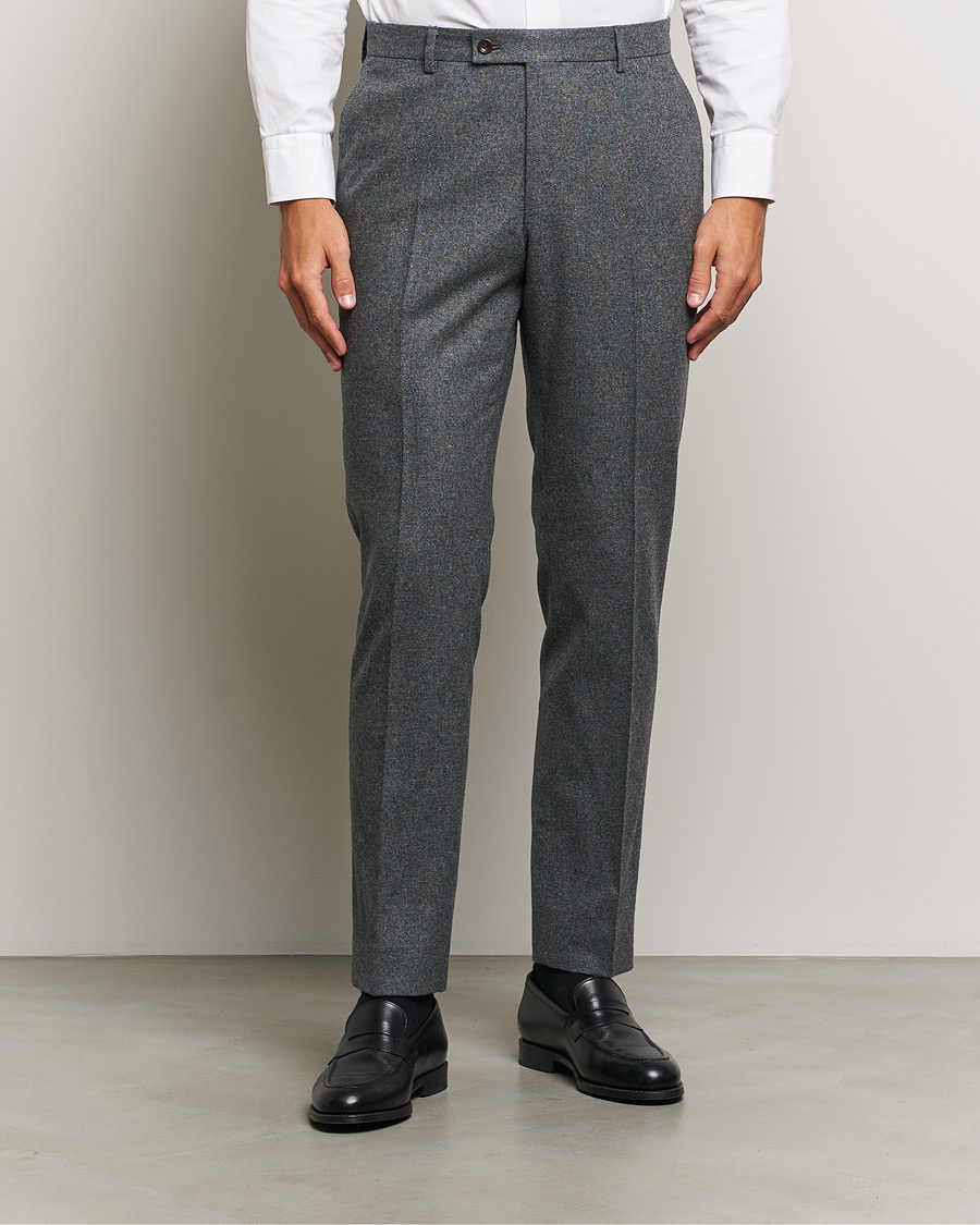 Uomini | Morris | Morris Heritage | Flannel Suit Trousers Grey